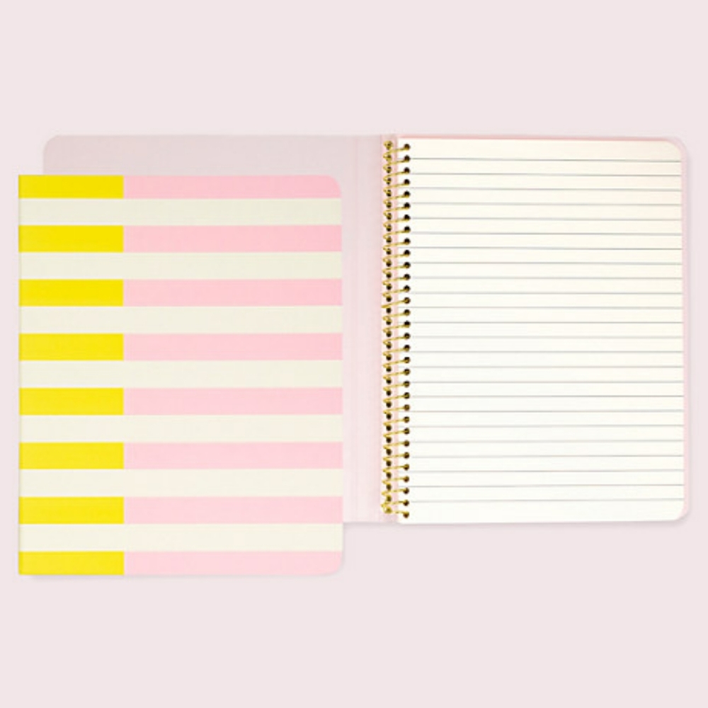 Kate Spade Striped Colorblock Notebook